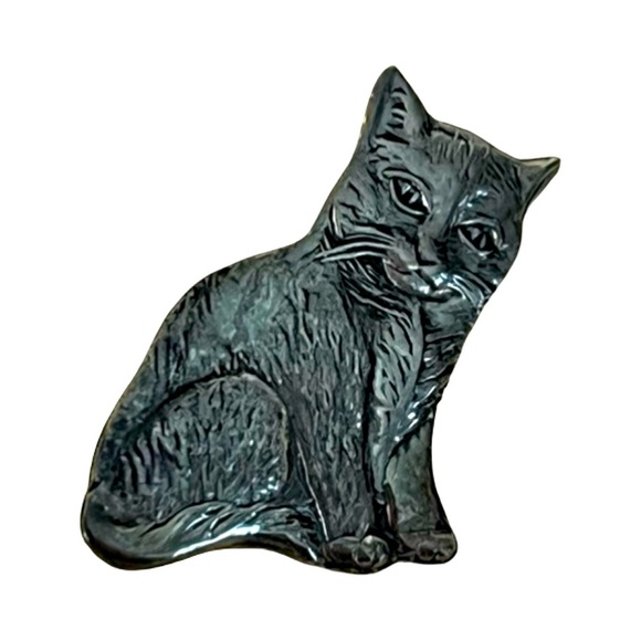 Jewelry - Vintage Sterling Silver Cat Brooch
